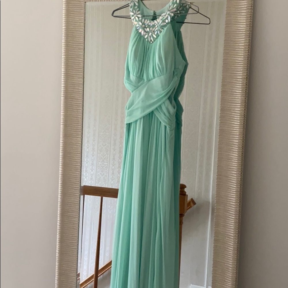 Light green gown